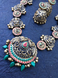 Antique terracotta jewellery set