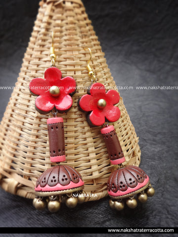 Teracotta jhumkas