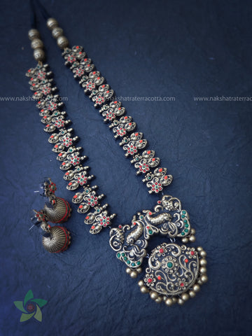 Antique gold terracotta jewellery set