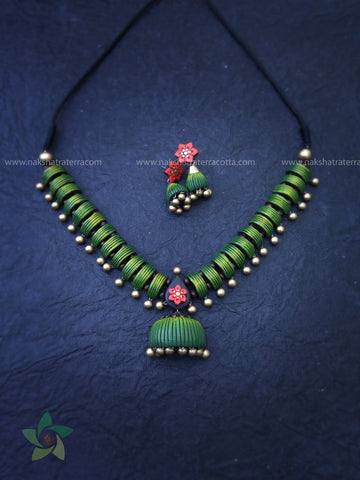 Terracotta jewellery set