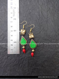Terracotta teardrop earring