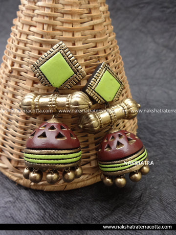 Teracotta jhumkas