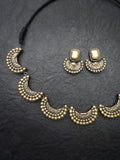 Oviyam- golden terracotto necklace set