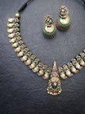 Venkadesh- golden terracotto necklace set