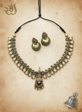 Venkadesh- golden terracotto necklace set