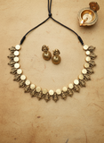 vallikodi- golden terracotto necklace set