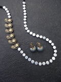 Vanmukil- golden terracotto necklace set