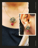 Minimal invisible Necklace & Stud Set