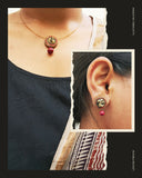 Minimal invisible Necklace & Stud Set