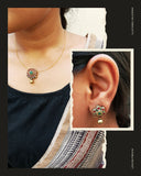 Minimal invisible Necklace & Stud Set