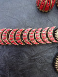 Scarlet Crescent Handcrafted Terracotta Choker Set