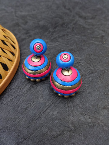 Colourful terracotta Jumkas