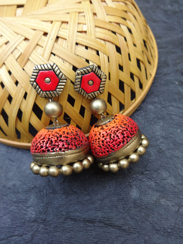 Colourful terracotta Jumkas