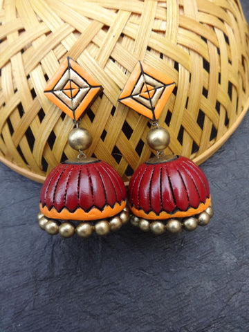 Colourful terracotta Jumkas