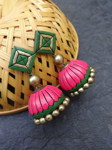 Colourful terracotta Jumkas