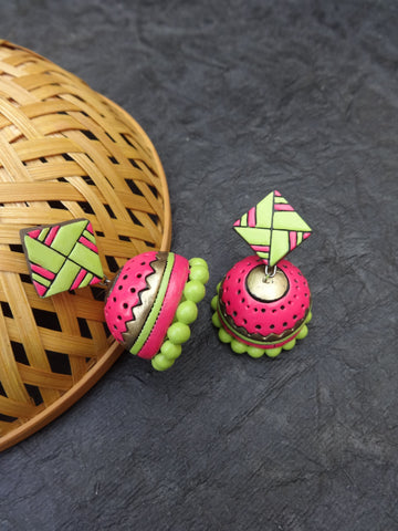 Colourful terracotta Jumkas