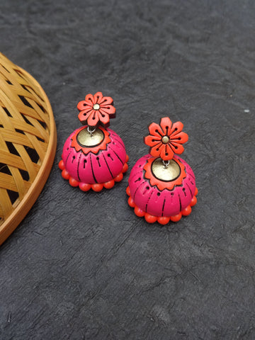 Colourful terracotta Jumkas