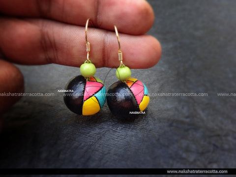 Multi colour earring
