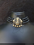black choker antique lakshmi