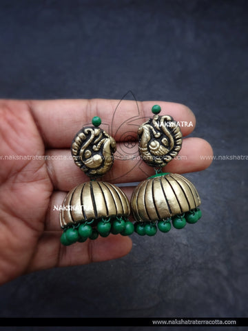 Swarnamayil jhumka green