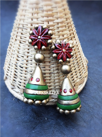 Flowery jhumka