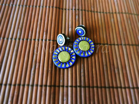 Terracotta Studed danglers