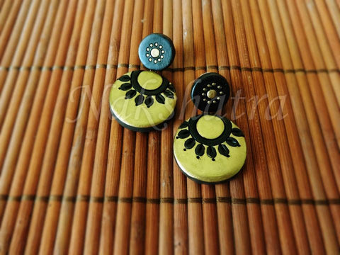 Terracotta Studed danglers