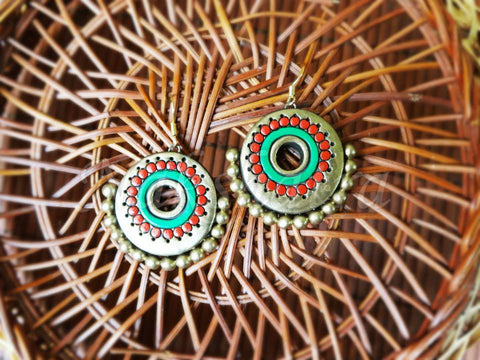 Terracotta hook drop danglers