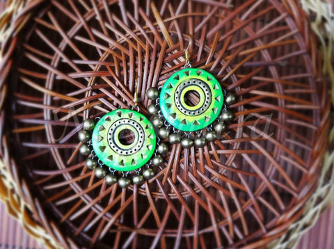 Terracotta hook drop danglers