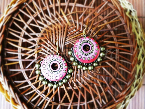 Terracotta hook drop danglers