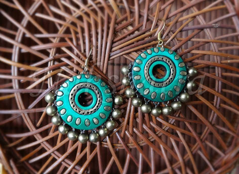 Terracotta hook drop danglers