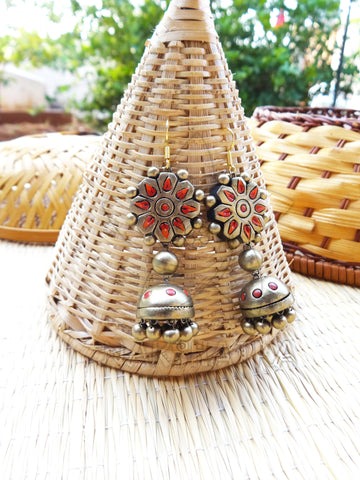 Terracotta hook drop danglers