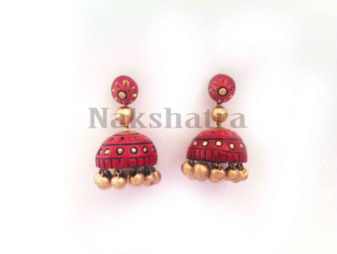 Terracotta Jhumkas