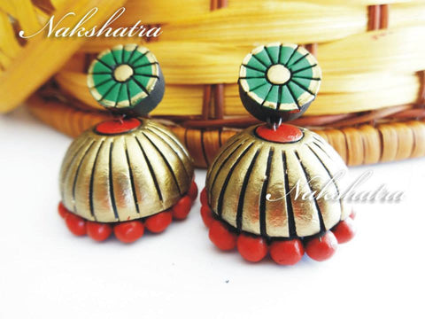 Terracotta Jhumkas