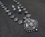 Terracotta Necklace Antique Lakshmi 1 silver
