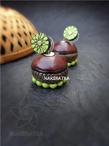 Terracotta jhumkas