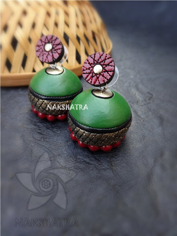 Terracotta jhumkas