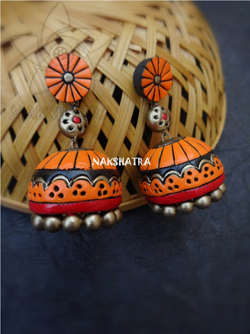 Terracotta jhumkas