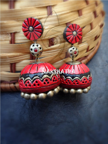 Terracotta jhumkas
