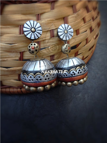 Terracotta jhumkas